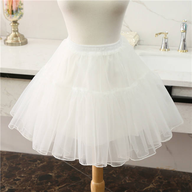 45cm Daily Wear A-shaped Glass Yarn Lolita Petticoat