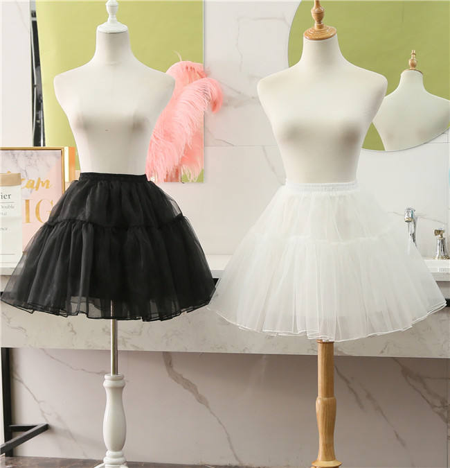 45cm Daily Wear A-shaped Glass Yarn Lolita Petticoat