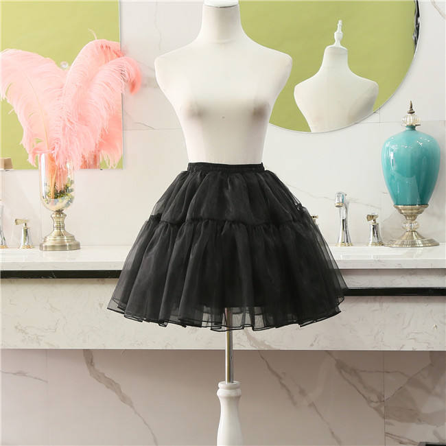 45cm Daily Wear A-shaped Glass Yarn Lolita Petticoat