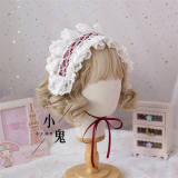 Removable Bunny Ears Lace Lolita Headdress Multiple Wear Ways