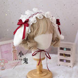 Removable Bunny Ears Lace Lolita Headdress Multiple Wear Ways