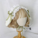 Removable Bunny Ears Lace Lolita Headdress Multiple Wear Ways