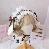 Removable Bunny Ears Lace Lolita Headdress Multiple Wear Ways