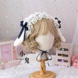 Removable Bunny Ears Lace Lolita Headdress Multiple Wear Ways