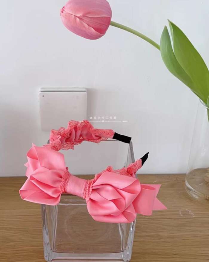 Hand-made Lace Bow Lolita Headbow