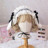 Removable Bunny Ears Lace Lolita Headdress Multiple Wear Ways