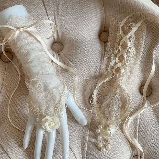 Hand-made Lace Wristcuffs Hand Cuffs