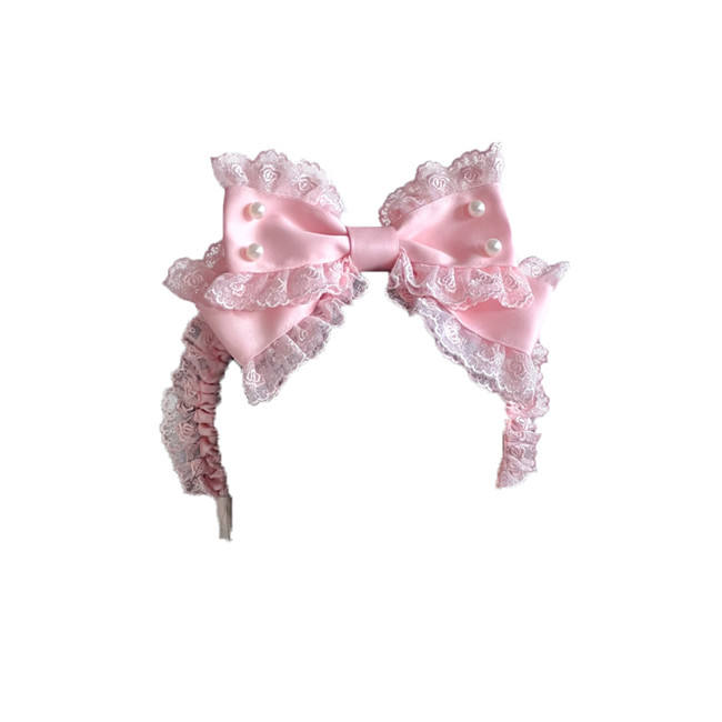 Hand-made Lace Bead Lolita Headband