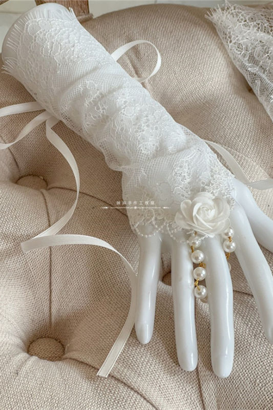 Hand-made Lace Wristcuffs Hand Cuffs