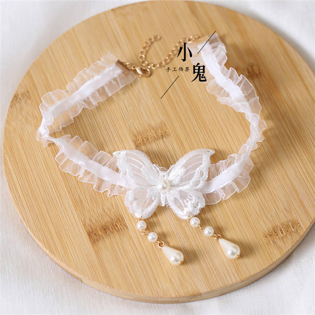 Sweet Lace Butterfly Lolita Choker
