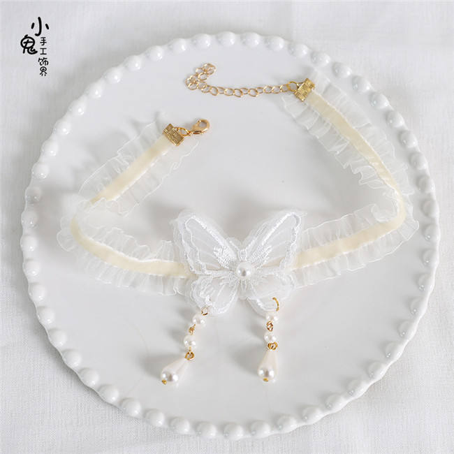 Sweet Lace Butterfly Lolita Choker