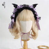 Halloween Gothic Lolita Headdress with Detachable Wings