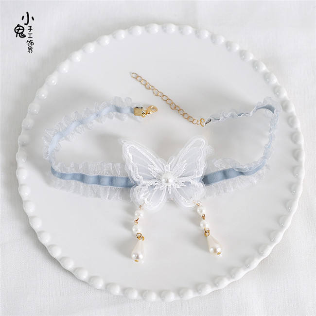 Sweet Lace Butterfly Lolita Choker