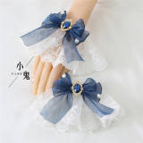 Sweet Lace Bow Lolita Wristcuffs