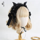 Halloween Gothic Lolita Headdress with Detachable Wings