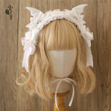 Halloween Gothic Lolita Headdress with Detachable Wings