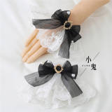 Sweet Lace Bow Lolita Wristcuffs