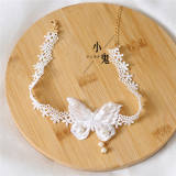 Sweet Lace Butterfly Lolita Choker