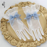 Vintage Bow Lace Lolita Gloves