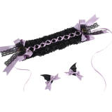 Halloween Gothic Lolita Headdress with Detachable Wings