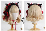 Halloween Gothic Lolita Headdress with Detachable Wings