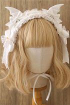 Halloween Gothic Lolita Headdress with Detachable Wings