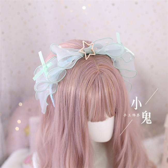 Pearl Jellyfish Shell Lolita Headbow
