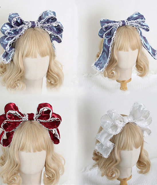 Pearl Yarn Random Shape Lolita Headbow