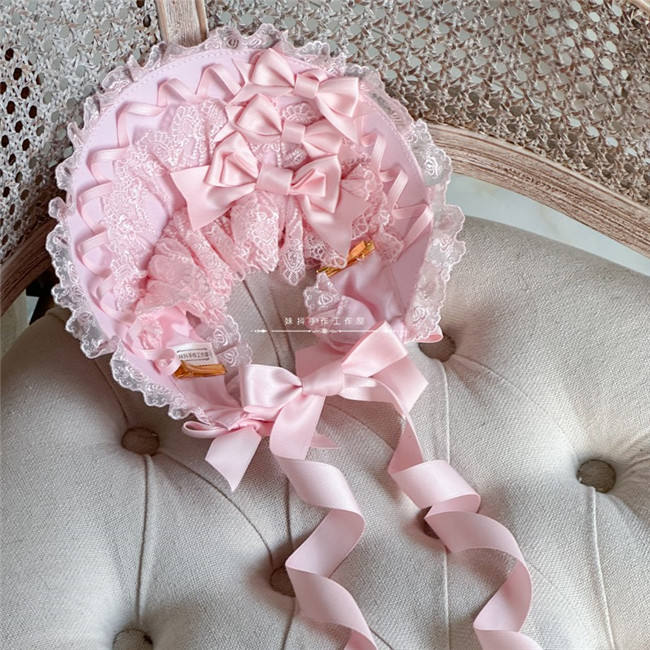 Hand-made Lace Lolita Bonnet