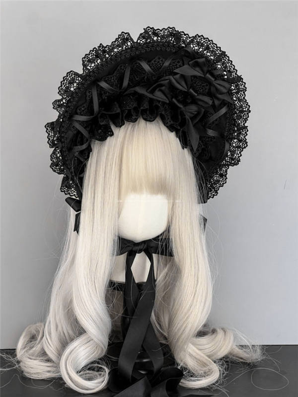 Hand-made Lace Lolita Bonnet