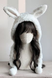 Super Value White Warm Plush Hat