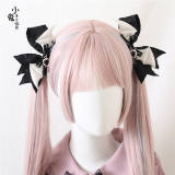 Dark Black Wings Lolita Hairclip