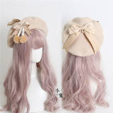 Bobbles Bow Sweet Lolita Beret