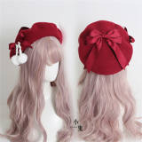 Bobbles Bow Sweet Lolita Beret