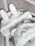 Super Value White Warm Plush Hat