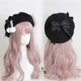 Bobbles Bow Sweet Lolita Beret