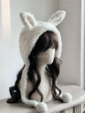 Super Value White Warm Plush Hat