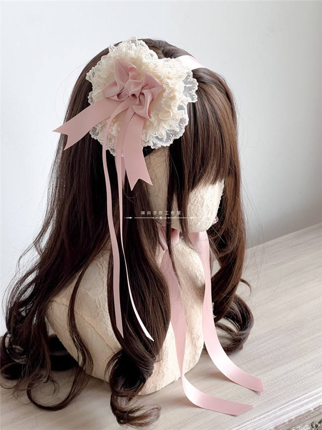 Love Heart Lace Flower Hairclip