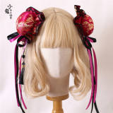 Chinese Style Bun Side Clips Lolita Headdress