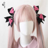 Dark Black Wings Lolita Hairclip