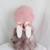 Sweet Bunny Ears Lolita Beret Multiple Wear Ways