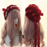 Lace Bow Sweet Lolita Beret