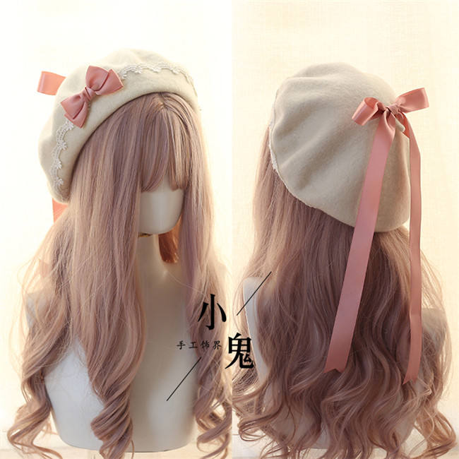 Lace Bow Sweet Lolita Beret