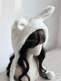 Super Value White Warm Plush Hat