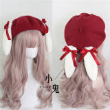 Sweet Bunny Ears Lolita Beret Multiple Wear Ways