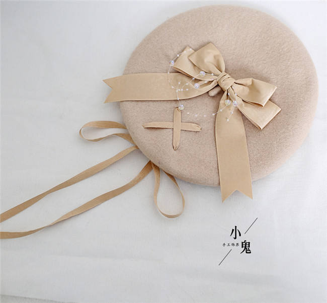 Sweet Bow Ribbon Lolita Beret