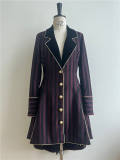 Little Dipper Blood Poetry Stripe Lolita Coat