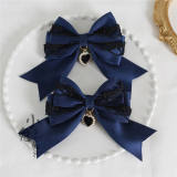 Dark Black Halloween Lolita Hairclip