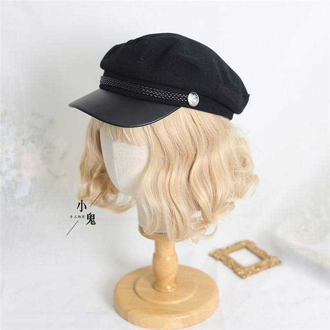Wool Peaked Cap Vintage Hat
