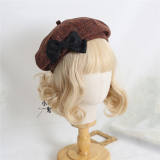 Vintage Plaid Lolita Beret